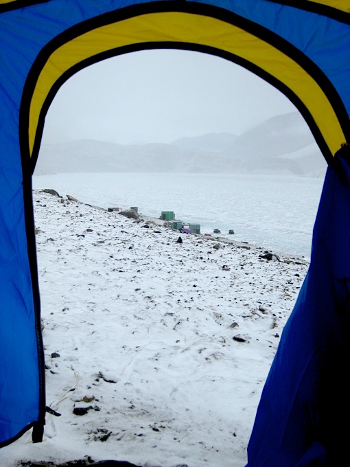 Snow From Tent Door